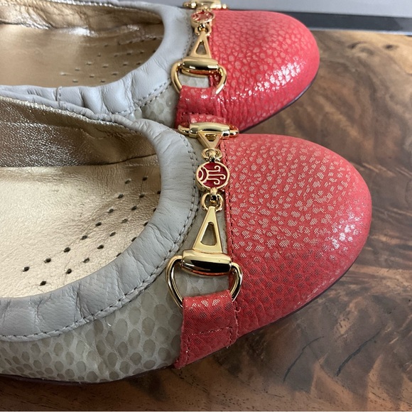 Marc Joseph Salmon and Ivory Cap Toe Flat, New in Box - Picture 8 of 11